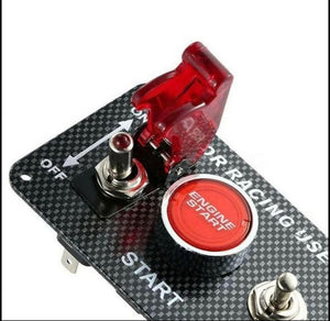 Ignition Switch Panel For Racing Car with Engine Start Push Button LED Toggle |12V �Best Quality�