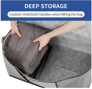 6-Pack 90L Large Capacity Storage Bins with Clear Window, Closet Organizer and Clothes
