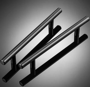 35pcs Cabinet Pulls Matte Black Stainless Steel Kitchen Cupboard Cabinet Handles, Black