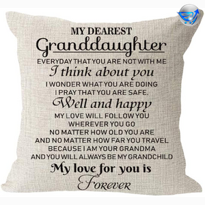My Dearest Granddaughter GiftPillow Cover 18"x 18"