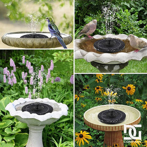 Amazing Bird Bath Fountain Solar Power Water Pump (Floating Outdoor Pond Garden Pool)