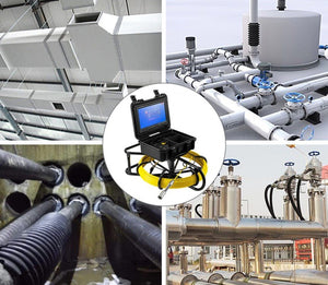 Pipe Inspection Camera Waterproof IP68 Sewer 1200TVL 150ft Drain Industrial Endoscope Recorder New