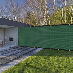 6' x 50'Privacy Mesh Fence Screen for Patio, Balcony, Chain Link Fence Outdoor with Aluminum Grommets
