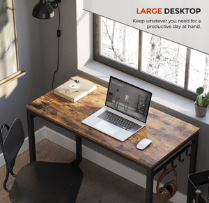 New Home Desktop Computer Desk/ Study Table/ Office Workstation Wood Brown