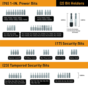 🔥NEW🔥218 Piece Ultimate Screwdriver Bit Set, High Grade Carbon Steel, Hard-to-Find pcs