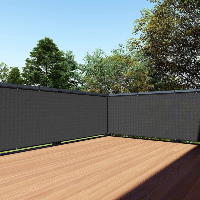 3' x 50' Black Residential Commercial Privacy Deck Fence Privacy Screen 200 GSM Weather Resistant Outdoor Protection Fencing Net