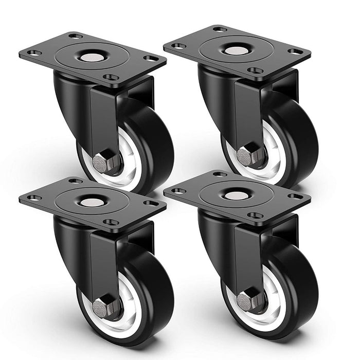 💯NEW BRAND💯Pack of 4 3 inch Swivel Caster Wheels, Heavy Duty Plate Casters Capacity 1000lbs