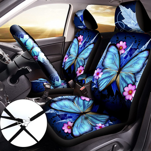 🔥NEW🔥10Pcs Car Seat Cover For Women Butterfly Car Accessories Women Bright Style.