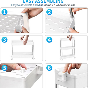 3 Tier Slim Storage Cart