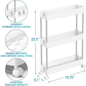 3 Tier Slim Storage Cart