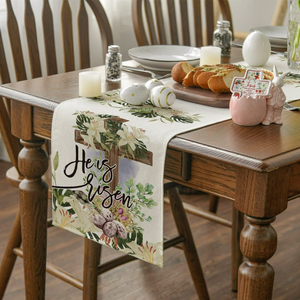 He is Risen Easter Table Runner Dining Table Decoration