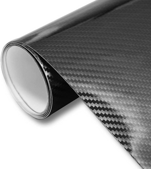 1FTX5FT 5D High Gloss Carbon Fiber Vinyl Car Wrap Film Automotive DIY Decals