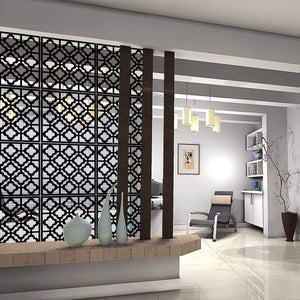 12 PCS Black Hanging Room Divider Decorative Screen Panels