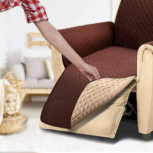 Reversible Large Recliner Cover, Seat Width to 25 Inch, Slipcovers for Recliner, Recliner Chair ...