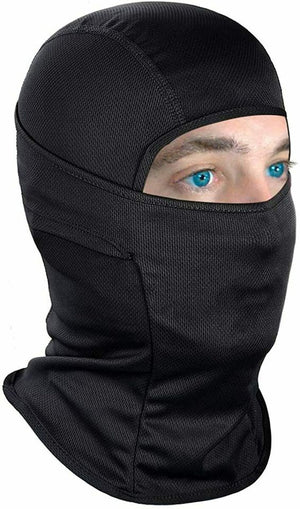Black Balaclava Face Mask UV Protection Ski Sun Hood Mask for Men Women
