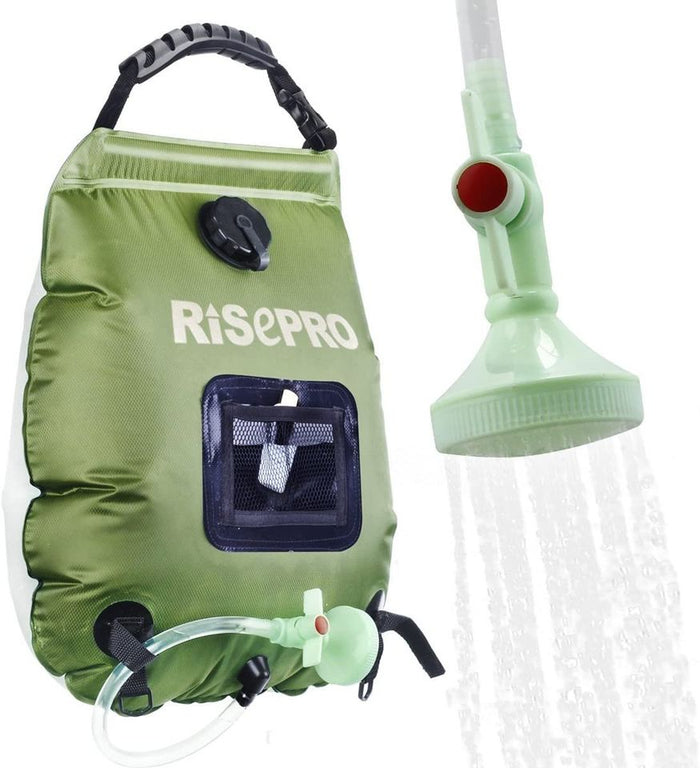 Solar Shower Bag, 5 gallons/20L Solar Heating Camping Shower Bag Hot Water with Temperature 45°C