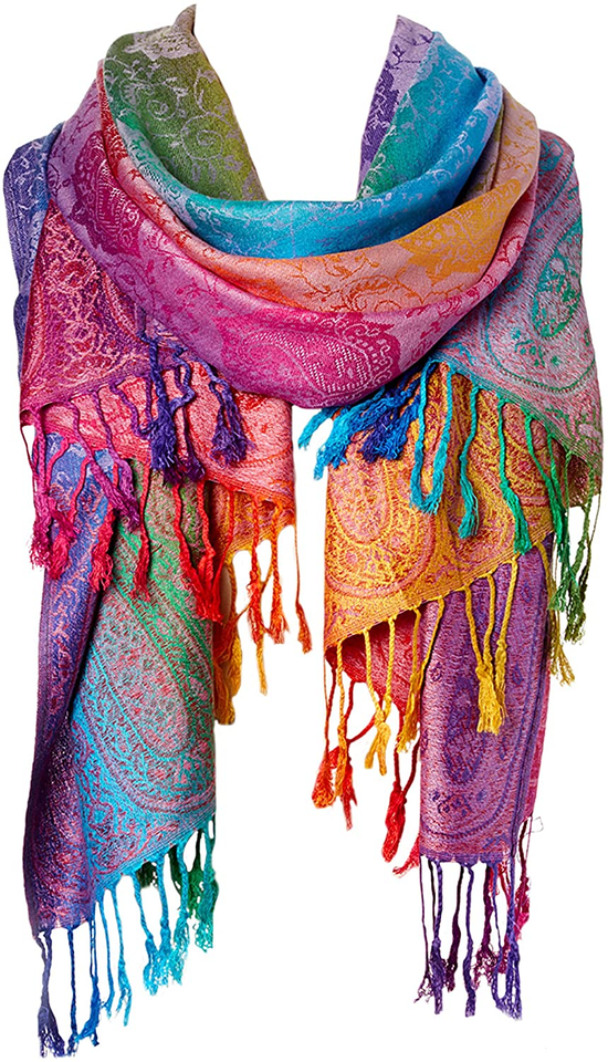 Silk Scarf Luxury Satin Shawl