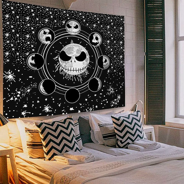 Black and White Tapestry, Tapestry Nightmare Before Christmas (58" X 79")