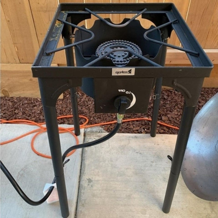 Outdoor Burner Gas Stove Cooker Portable Patio Cooking Barbecue Grill Camping Propane Porch BBQ