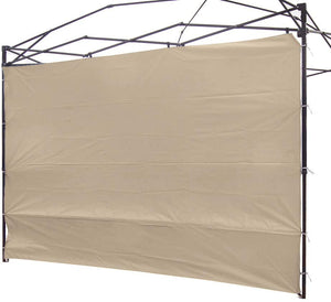 🌻10x10ft Pop up Canopy Sunwall Sidewall Waterproof (Beige)🌻