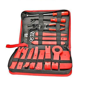 19Pcs Trim Removal Tool,Car Panel Door Audio Trim Removal Tool Kit, Auto Clip Pliers Fastener