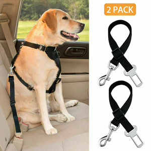 2 Pack Cat Dog Pet Safety Seatbelt for Car Seat Belt Adjustable Harness Lead