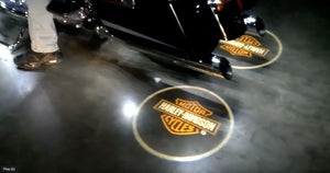 For Harley Davidson 2 Pcs Wireless Car Door Projector Logo Light HD LED Ghost Shadow Welcome Lamp
