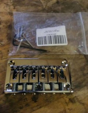 78MM Metal Fixed Hardtail Saddle Bridge Top Load Guitar Tailpiece for 6 String Fender Strat Tele
