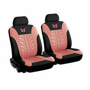 4 PCS Auto Seat Covers for Car Truck SUV Van Universal Protectors Butterfly