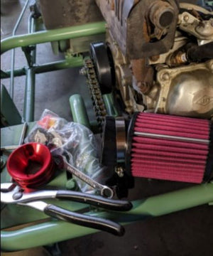 Air Filter adapter Intake Spark Plug Kit for Predator 212cc 6.5 Hp Engine Mini Bike Go Kart