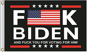 3x5 ft Trump 2024 Flag F*ck Biden Flag Double Stitched Banner with Brass Grommets Indoor Outdoor...