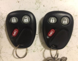 Set of 2 Replacement Key Fobs for 2003 2004 2005 2006 Chevrolet GMC with Batteries - Brand New
