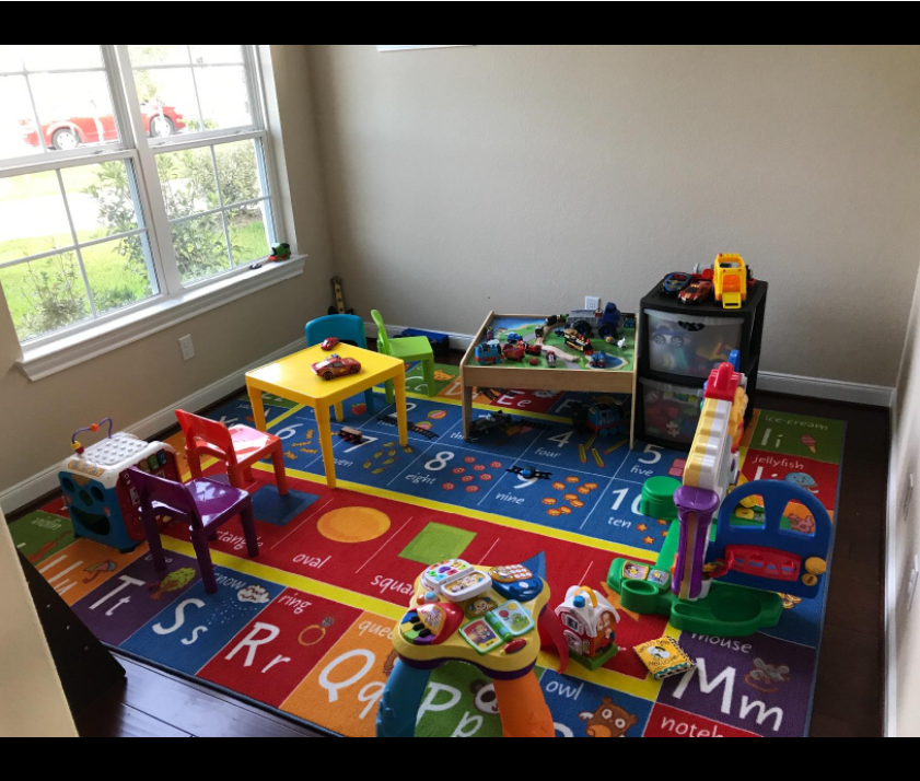✅Playtime Collection ABC, Numbers and Shapes Educational Area Rug - 3'3" x 4'7"