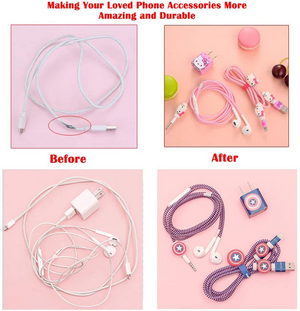 Stitch Set DIY Protectors Phone Ring Data Cable