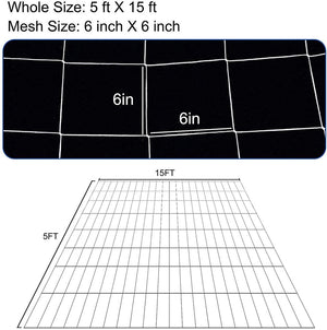 5 x 15 ft Trellis Netting Plant Support and Fruit Climbing Mesh Garden Vegetable Pea Bean Grow