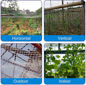 5 x 15 ft Trellis Netting Plant Support and Fruit Climbing Mesh Garden Vegetable Pea Bean Grow