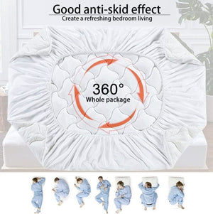 New Queen Mattress Pad Cover Pillowtop Overfilled Cooling 8-21 Inch Deep Pocket Quilted