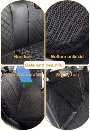 Dog Seat Cover, 100% Waterproof Pet Seat Cover，Bench Car Seat Cover Protector Scratch Proof Nonslip Durable Soft Pet Back Seat Covers for Cars Truck