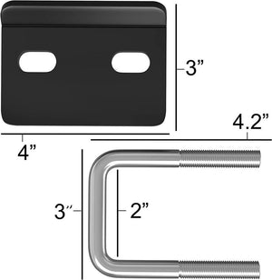 Automobiles Rubber Coated Hitch Tightener for 1.25 inch and 2 Inch Tow Trailer Hitch