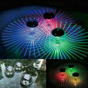 Outdoor Solar LED Floating Lights Garden Pond Pool Lamp Changing Color (1 Pack)