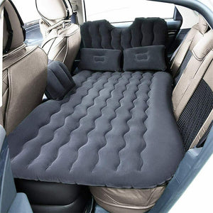 Inflatable Travel Car Camping Mattress Bed Back Seat Sleep Rest 2 Pillow Pump