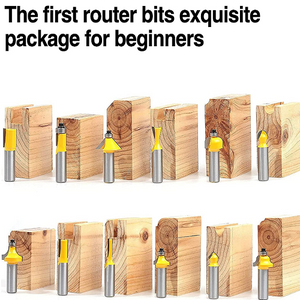 Router Bit 12 Pcs Set/Kit, 1/2" Shank
