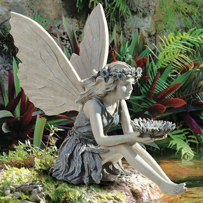 Sunflower Fairy Garden Statue Gift Outdoor Decoration Courtyard Accessories