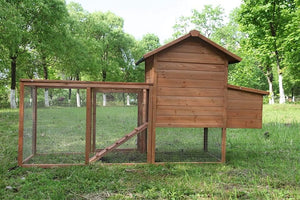 New Outdoor Wooden Chicken Coop Nest Box Hen House Poultry Pet Hutch Garden Backyard