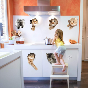 3D Removable Cats Wall Stickers 11pcs