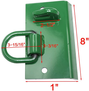 Compact Tractor Bucket Hooks Bolt On and D Ring Compatible With John Deere 1025R 2032R 3320 2520