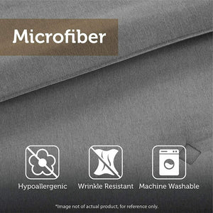 Fine Microfiber Sofa Bed Cover Waterproof Mattress Protector Topper, Full, White