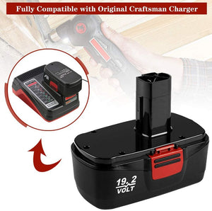 2 Pack 3600mAh C3 Ni-Mh Replacement Battery Compatible with Craftsman 19.2 Volt DieHard Cordless Drill Batteries