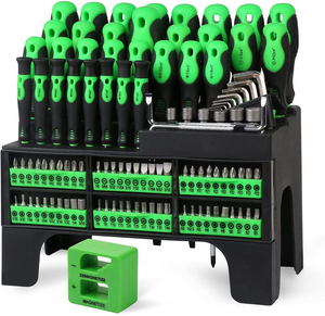 New 117PCS Magnetic Screwdrivers Set With Plastic Ranking --Tools Gift For Men