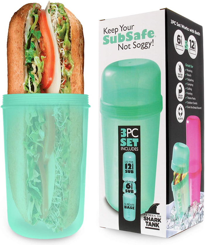 SubSafe Sub Sandwich Container – This Reusable Sandwich Container Keeps Your Sub Safe